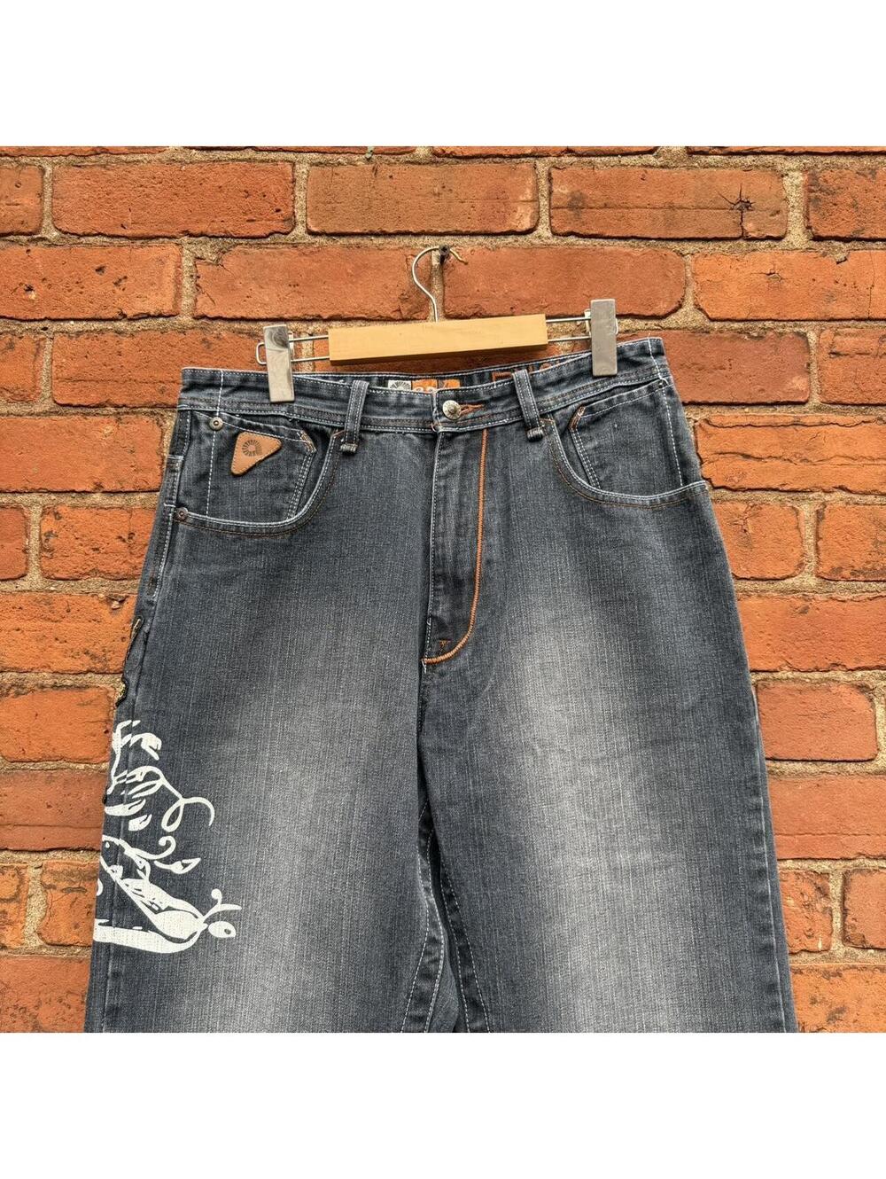 vintage akademiks AD jeanius jeans 00s 30x32 - Picture 5 of 8